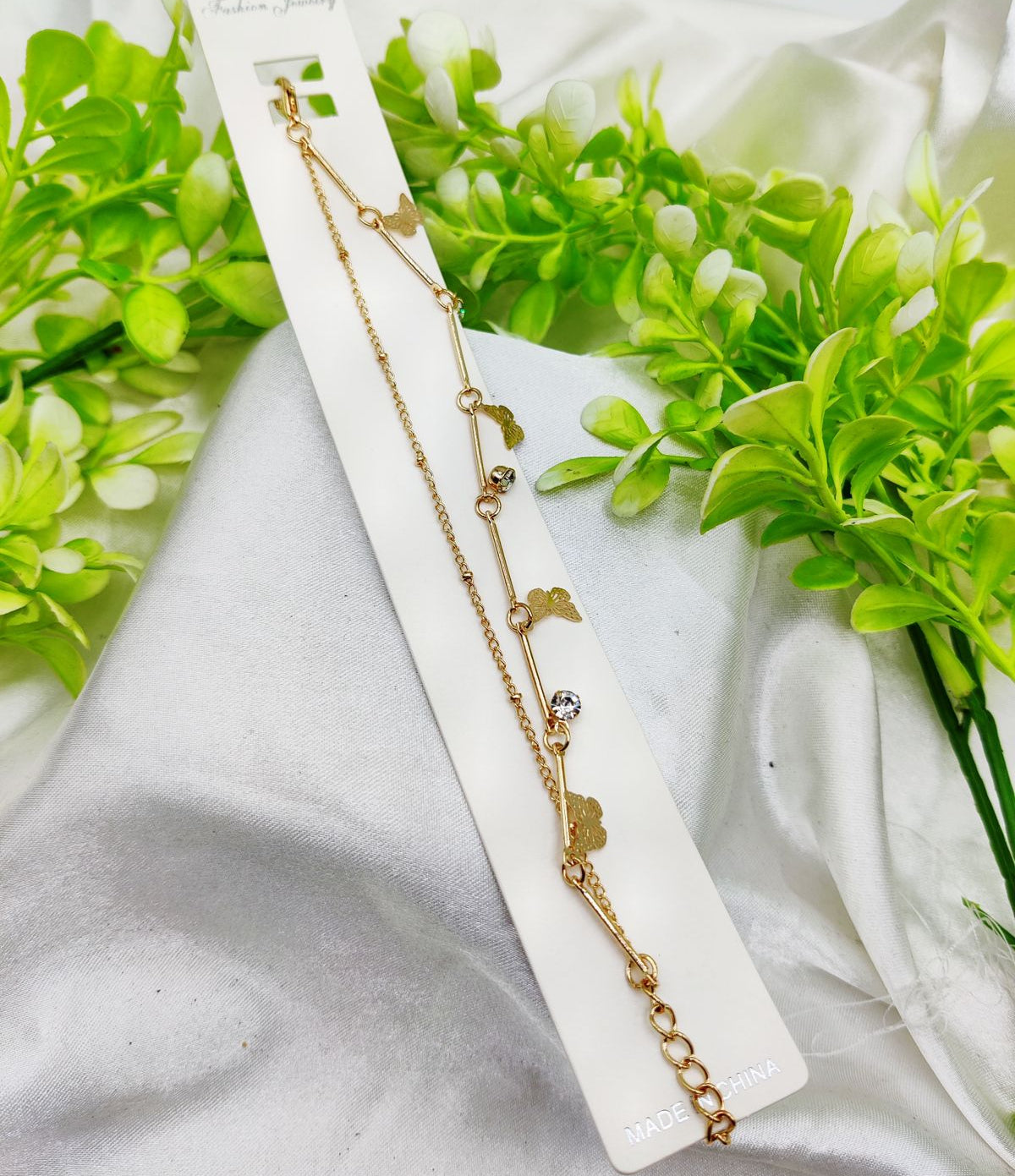 Imported Elegant Adjustable Butterfly Charm Bracelet – Imported Elegance | Best Quality Artificial Bracelet For Girls & Women | For Every Occasion – Random Design