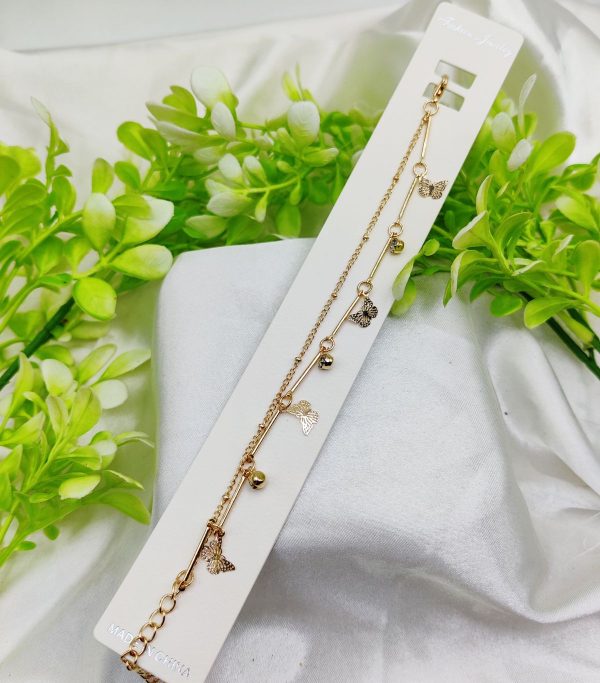 Imported Elegant Adjustable Butterfly Charm Bracelet – Imported Elegance | Best Quality Artificial Bracelet For Girls & Women | For Every Occasion – Random Design