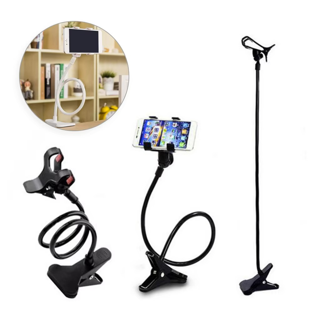 Flexible Phone Stand Holder – 360° Rotating Mobile Mount with Powerful Grip | Lazy Snake Bedside & Desk Mobile Holder