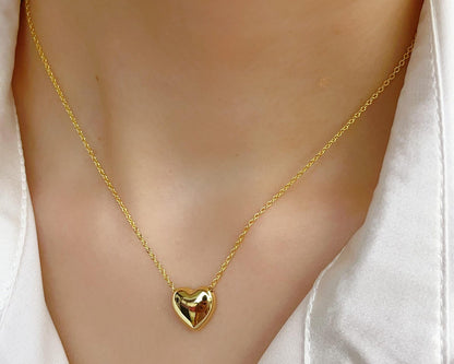 Stainless Steel Heart Necklace | Elegant Pendant for Women